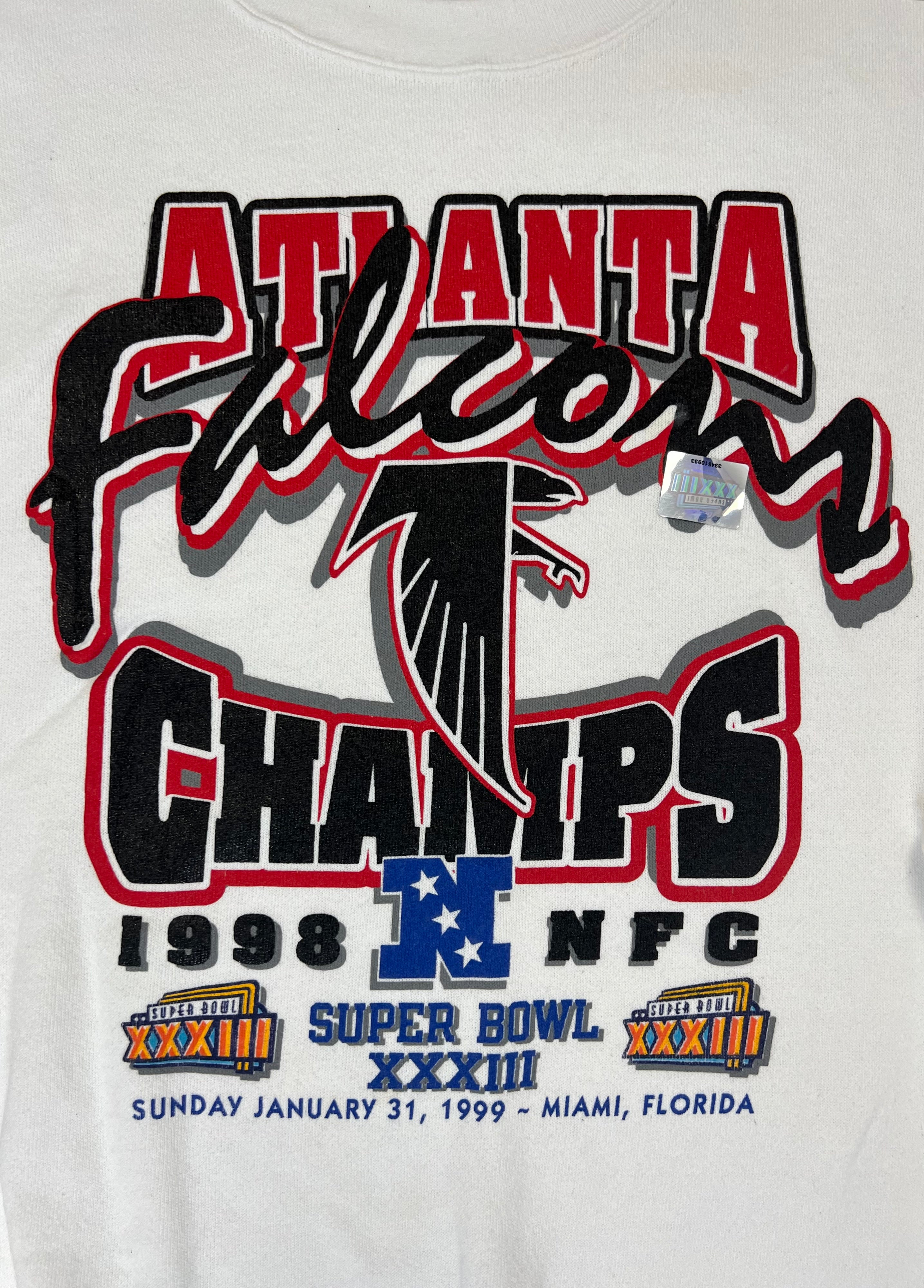 Vintage Atlanta Falcons 1998 NFC Champs Sweatshirt Size XL