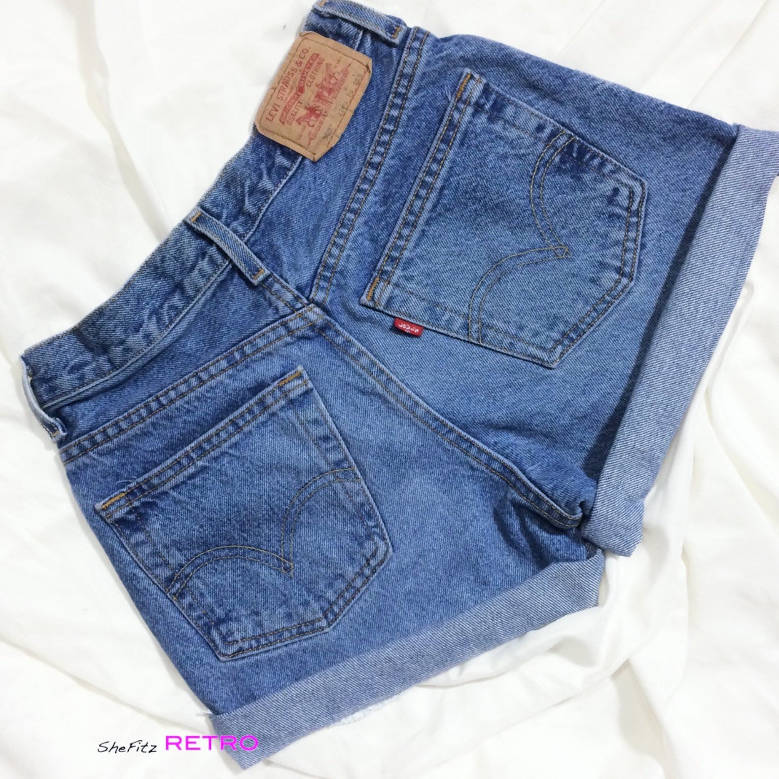 Made To Order Rolled Up Cuffed Vintage Levis