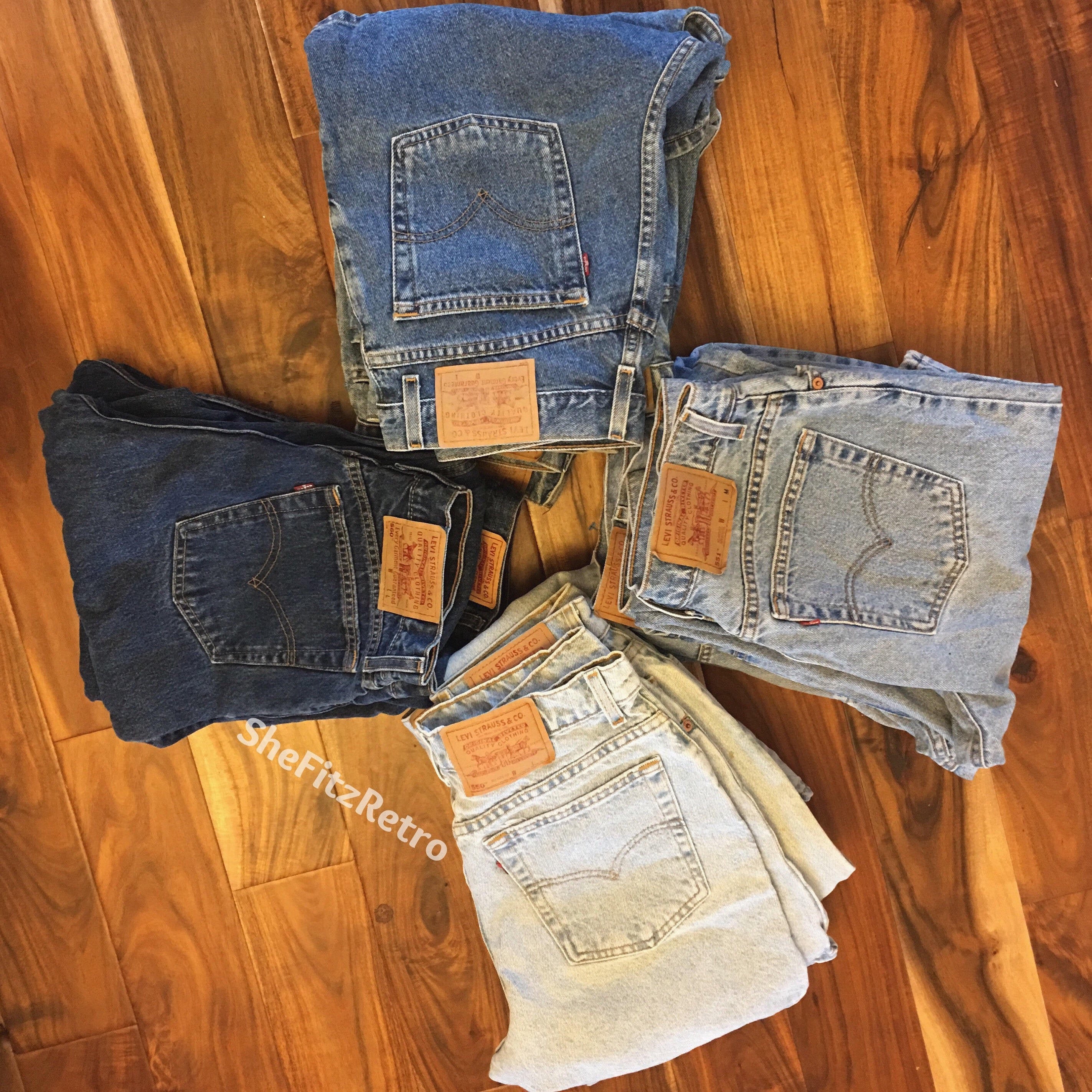 All Sizes Vintage High Waisted Tapered Levis Jeans