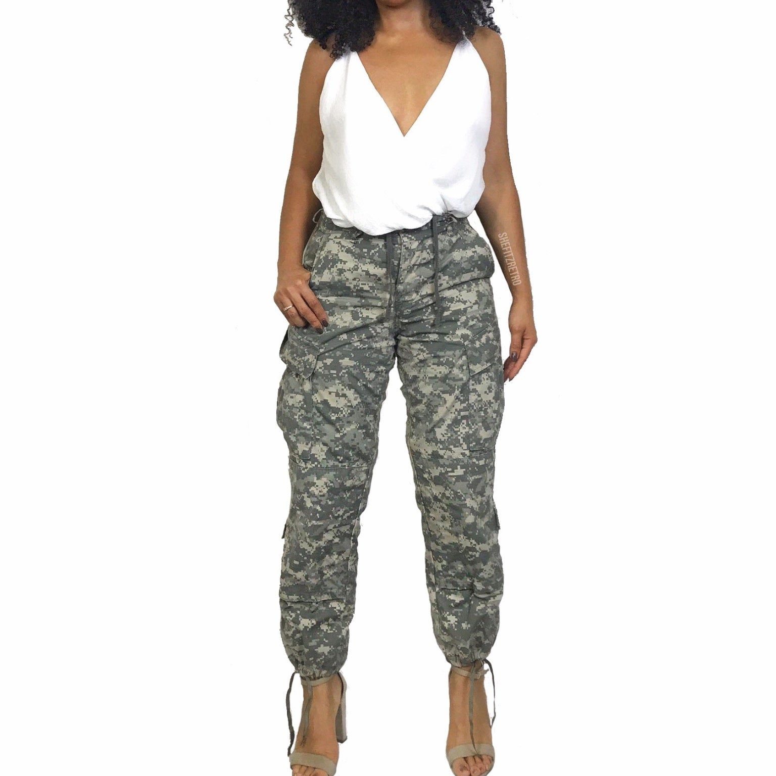 Digital Camo Cargo Pants