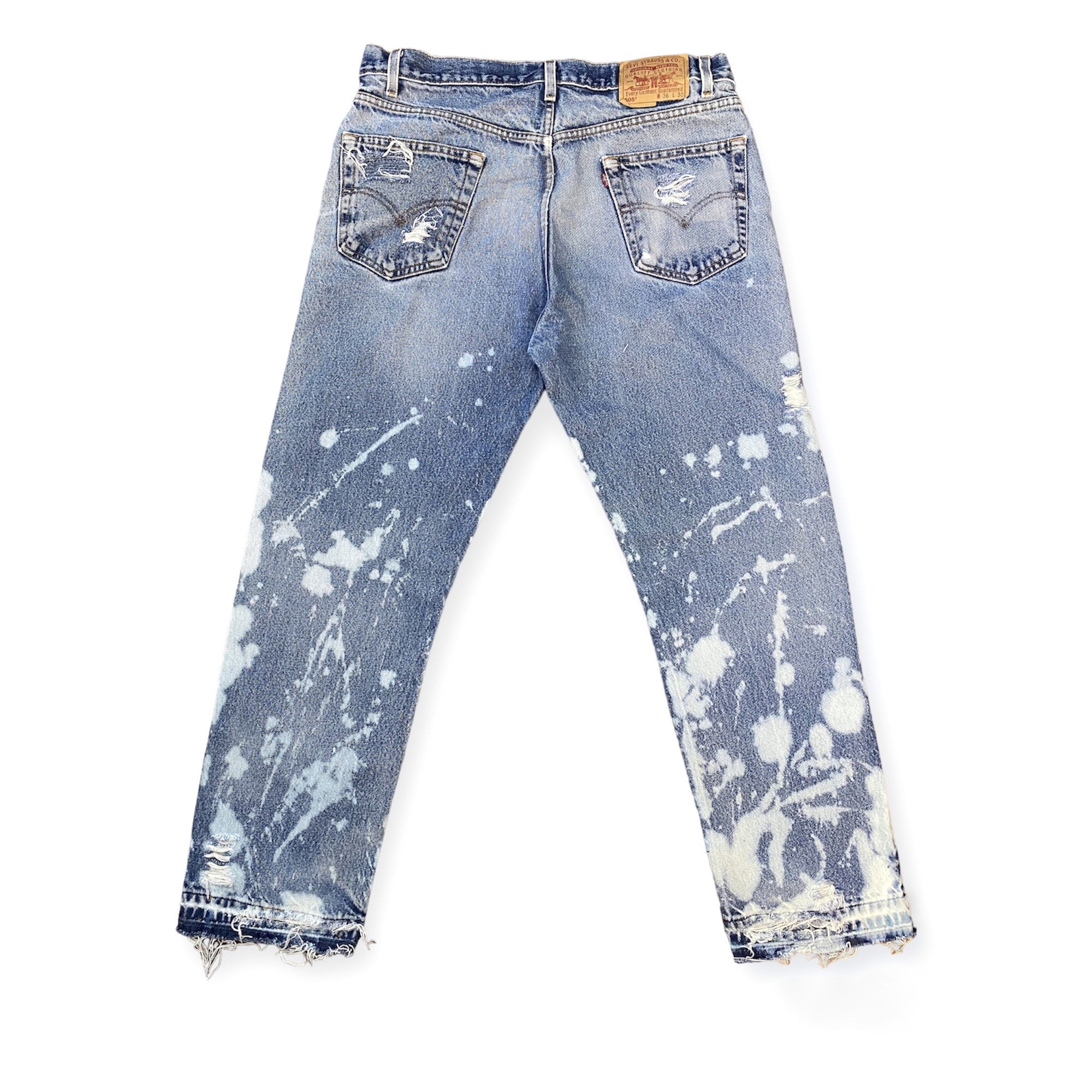 Made To Order Bleached Distressed Jeans