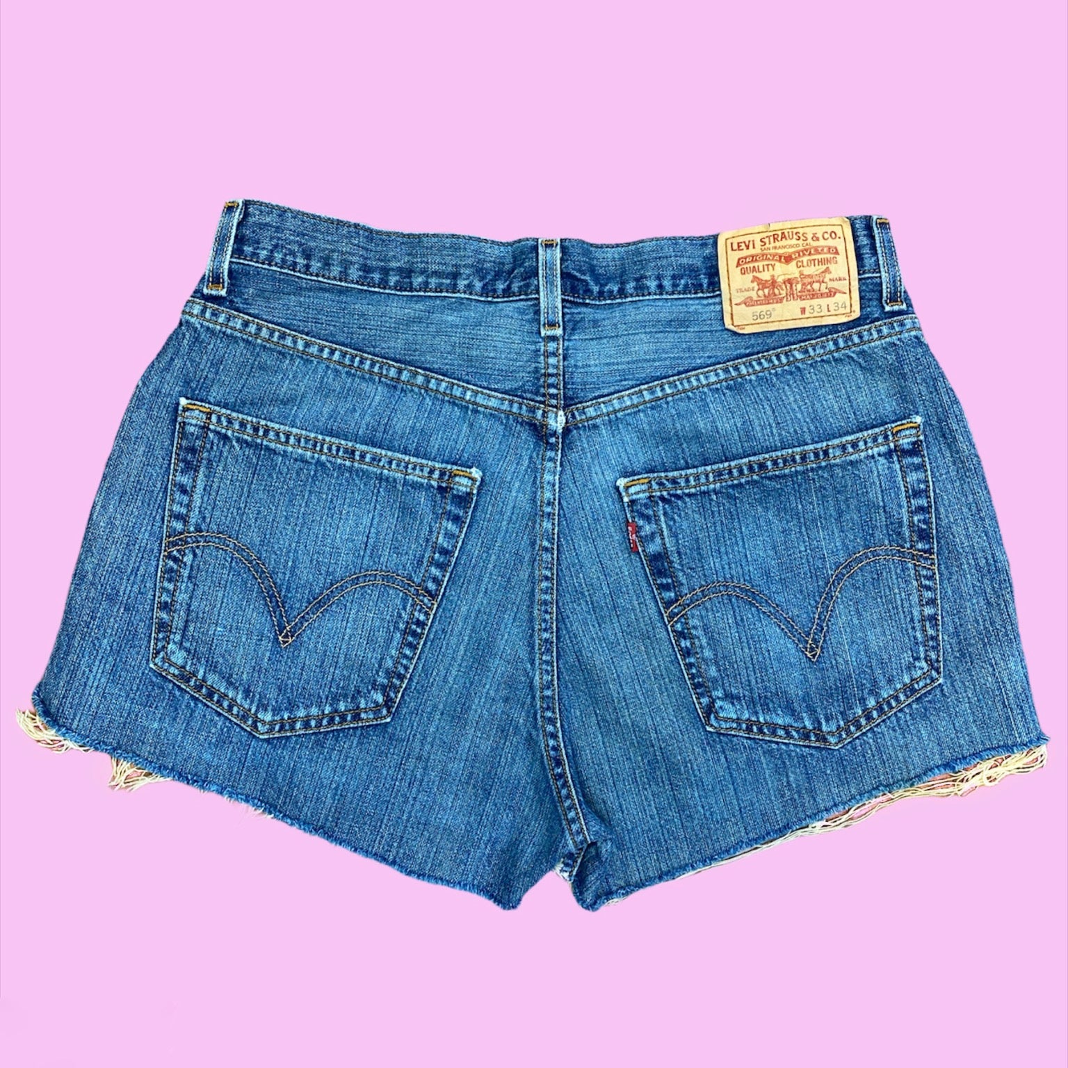 Vintage Straight Cut Off Levi Shorts