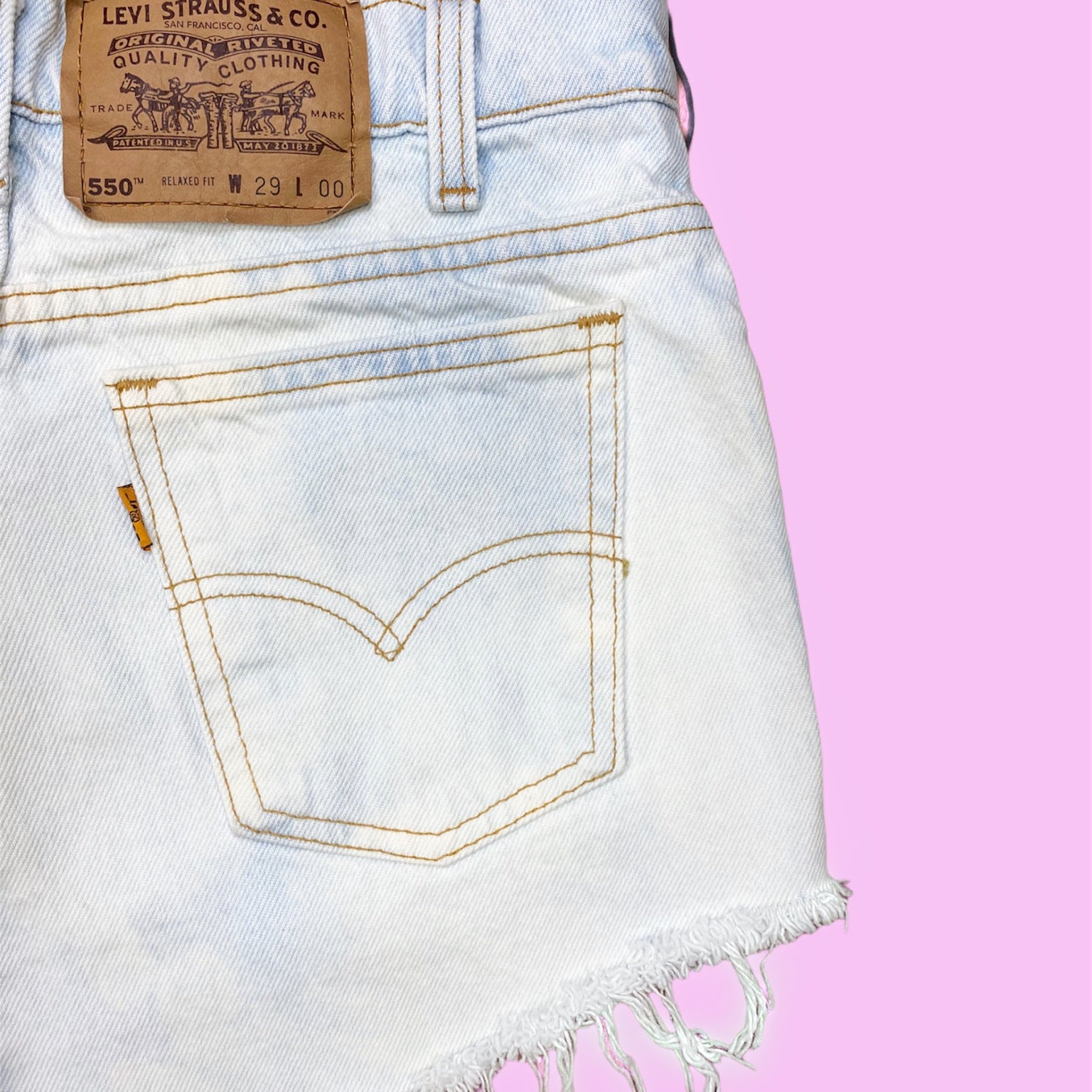 Bleached Cut Off Distressed Vintage Levi’s