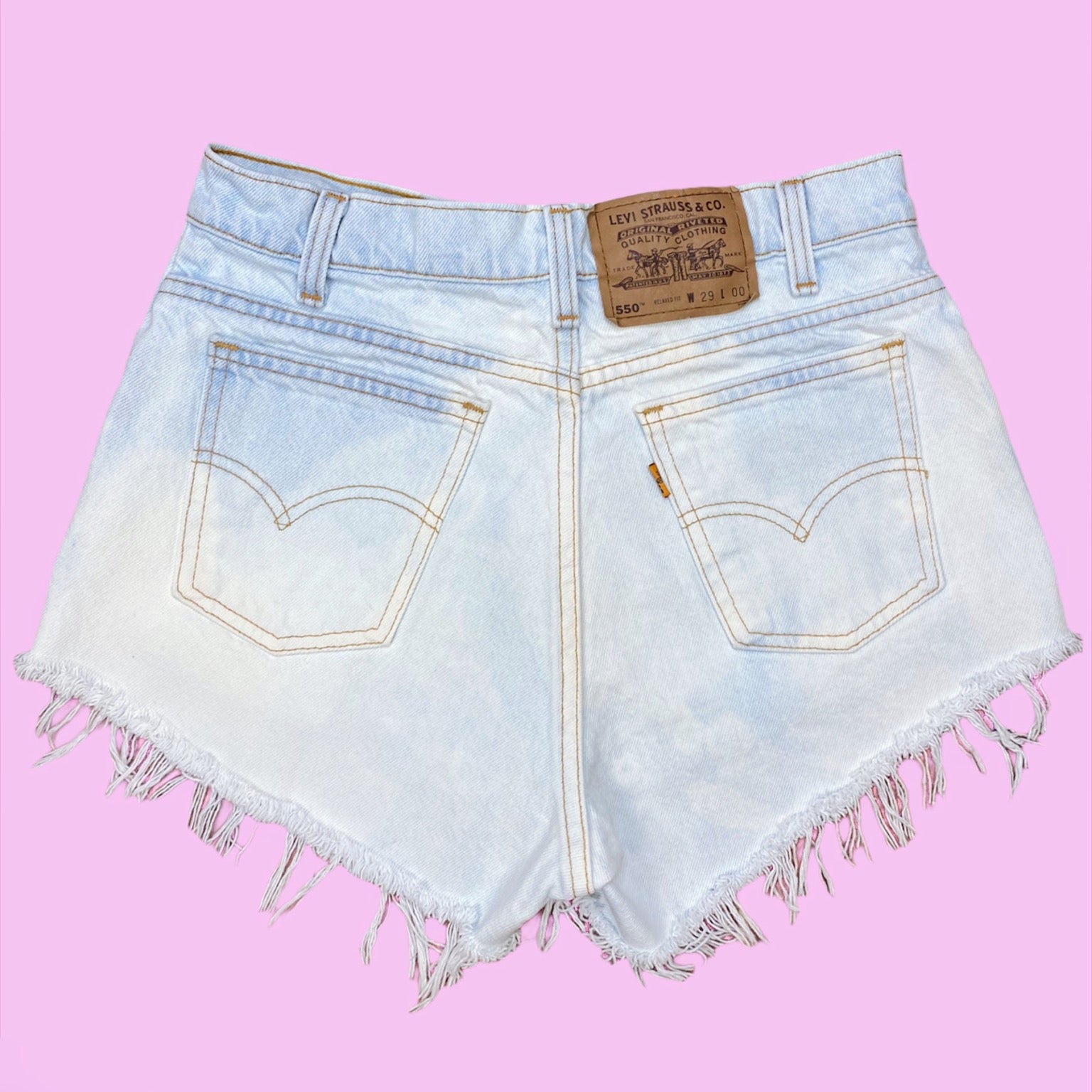 Bleached Cut Off Distressed Vintage Levi’s