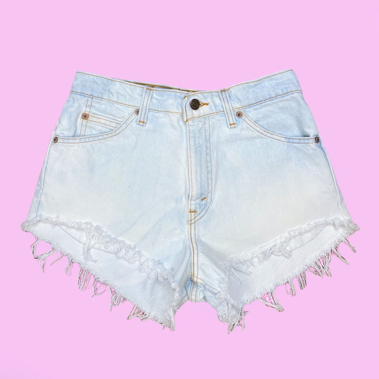 Bleached Cut Off Distressed Vintage Levi’s